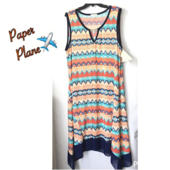 Paper Plane Dresses & Skirts - SOLD Paper Plane Sleeveless Maxi Dress Plus
